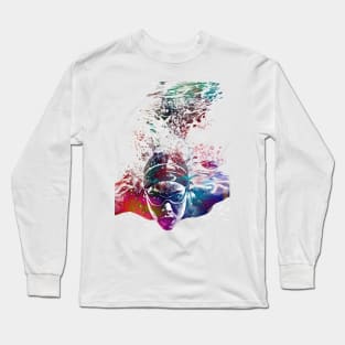 Swimmer sport art #swimmer #sport Long Sleeve T-Shirt